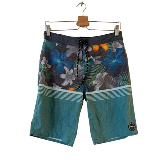 O'Neill Men's Floral Hawaiian Board Shorts - Picture 1 of 14